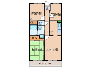 コ－トアルカディア(5－7号室)の物件間取画像